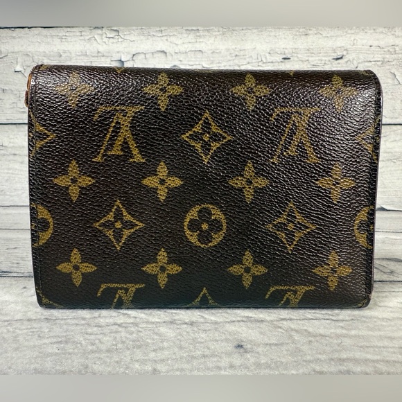 Louis Vuitton Porte Tresor Etui Papier Trifold Wallet Monogram Canvas Leather - Picture 2 of 16